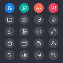 Setting line icons