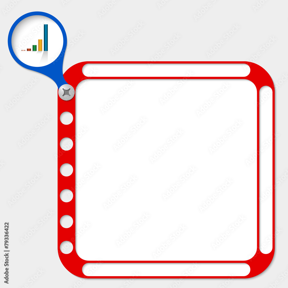 Poster perforated frame for any text and graph