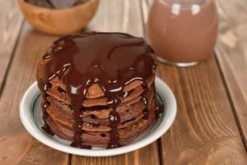 Chocolate pancakes