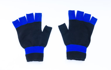 Gloves cotton isolated on white