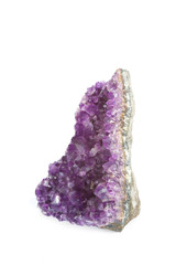 Fototapeta premium amethyst in white background