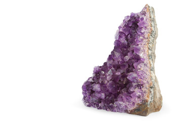 amethyst in white background