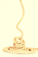 Enrolled rope.