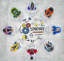 Strategy Solution Tactics Teamwork Growth Vision Concept