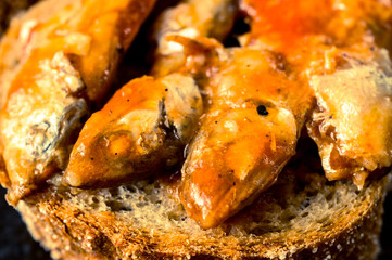 Tapas with canned fish