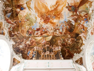 Wolfegg chirche. religious painting