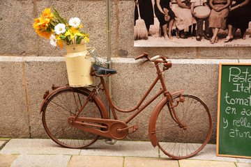 bicicleta vintage en la calle