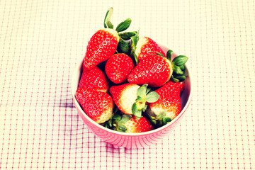 Fresh red strawberries