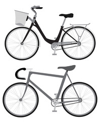 Retro bicycle Vector