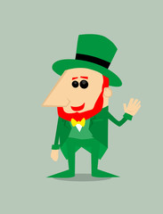 Cartoon leprechaun
