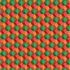 Background of colored cubes vector illustration