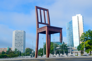 Broken Chair In Geneva