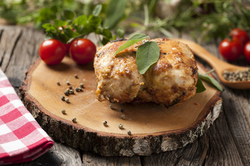Stuffed oven chicken breast