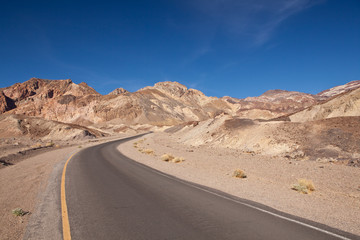 Fototapeta na wymiar USA - Artists drive in the Death Valley