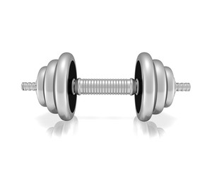 Fototapeta na wymiar dumbbells isolated on a white background