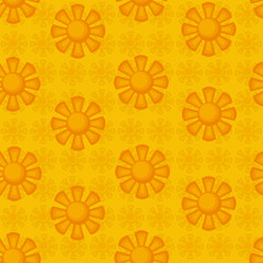 seamless pattern.decorative suns.