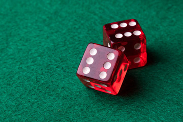 Red casino dices