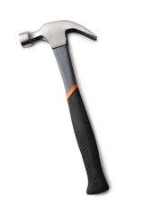 Claw hammer with a rubber grip