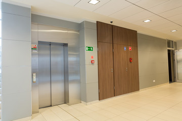 Modern building adapted to people using wheelchair