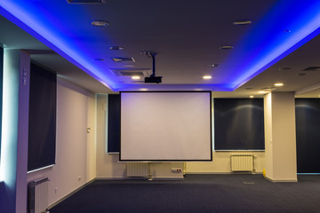 Conference hall with  presentation screens