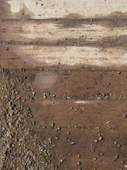 gravel and boards