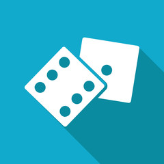 Vector dice icon. Eps10