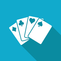Vector game cards icon. Eps10