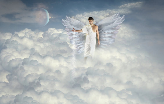 Angel is Making a Clouds