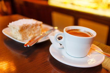 coffee with cake