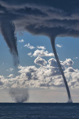 Plakat Tornados over the mediterranean sea