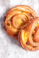 sweet buns with raisin