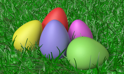 uova pasquali colorate