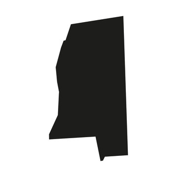Alabama Minimal concept of the geographical map of the american 