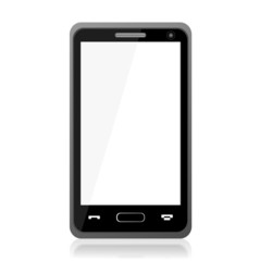 Smartphone With White Screen - Illustration