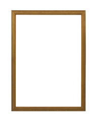 wooden frames on white background.