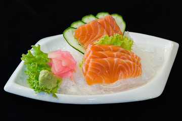 Salmon sashimi