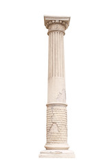 architectural column isolated on a white background
