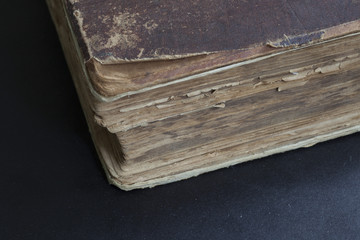 Closeup of the old book