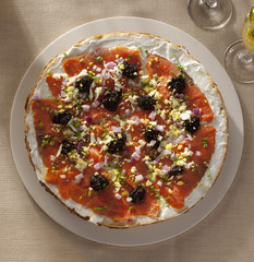 Salmon and Caviar Pizza 2