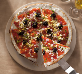 Salmon and Caviar Pizza 1