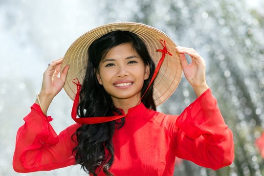Smiling vivacious Vietnamese woman