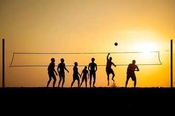 Fototapeta na wymiar volleyball