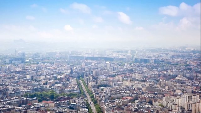 Panorama of city Paris