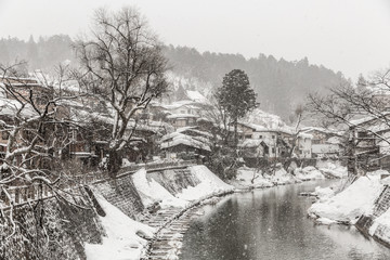 Fototapeta na wymiar Takayama Winter
