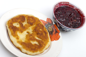 pie on the white background
