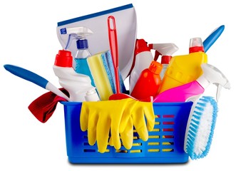 Bucket and brushes