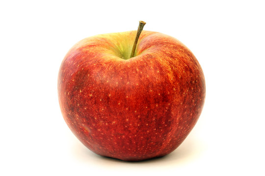 Red apple isolated on white background