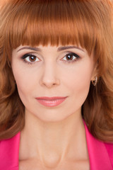 Naklejka premium Beautiful smiling woman