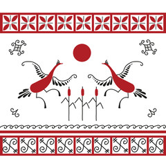 Ethnic Mezen pattern
