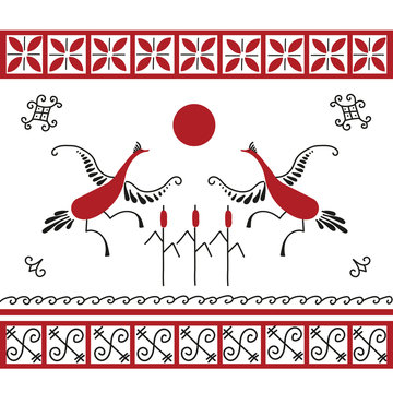 Ethnic Mezen pattern
